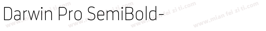 Darwin Pro SemiBold字体转换
